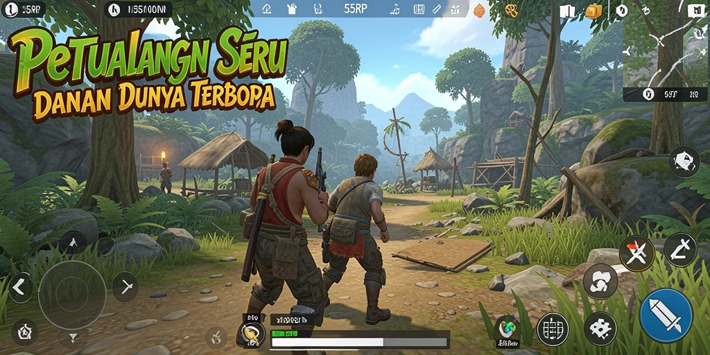 Tampilan gameplay Open World yang luas dan menakjubkan.