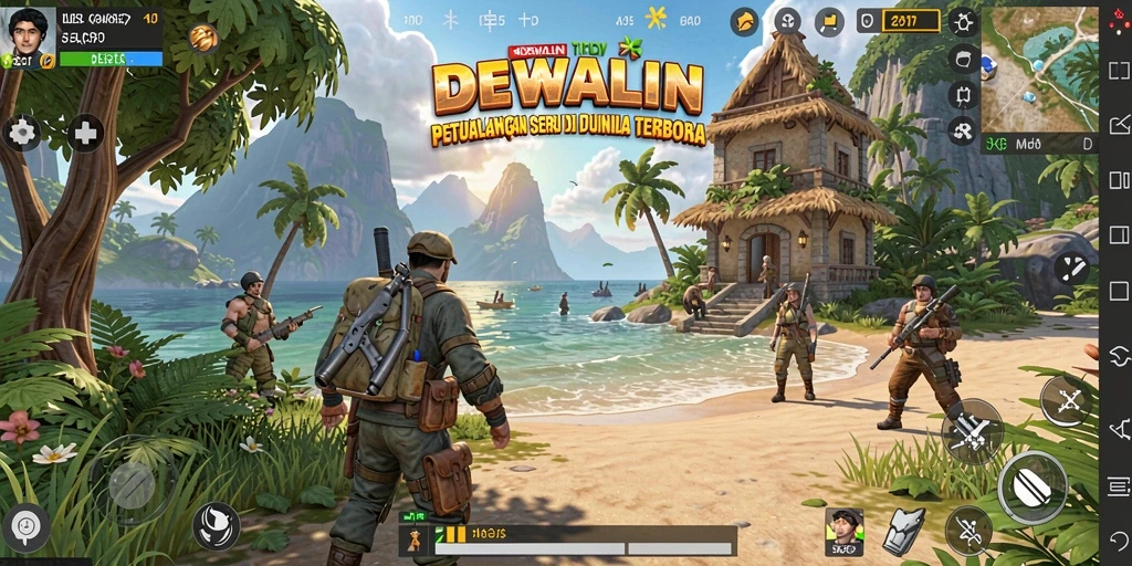 Gameplay seru di dunia terbuka DEWALIN dengan grafik menawan.