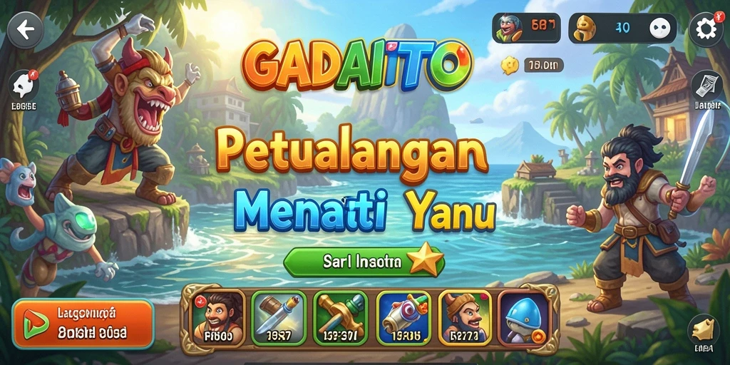 Tangkapan layar GADAITOTO menampilkan aksi seru dan petualangan yang mengasyikkan.