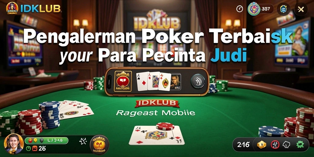 Tampilan gameplay poker yang mendebarkan di IDKLUB.