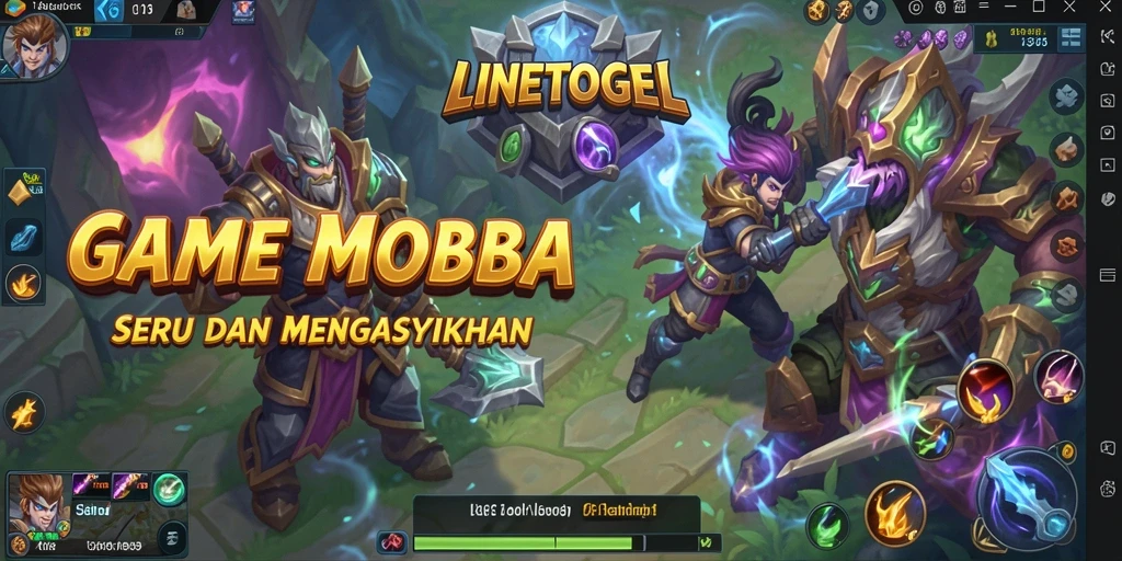 Tampilan seru gameplay pertarungan di LINETOGEL.