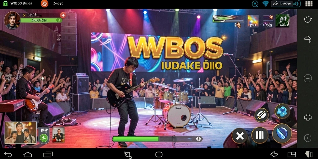 Tampilan menarik gameplay WDBOS dengan berbagai tantangan musik.